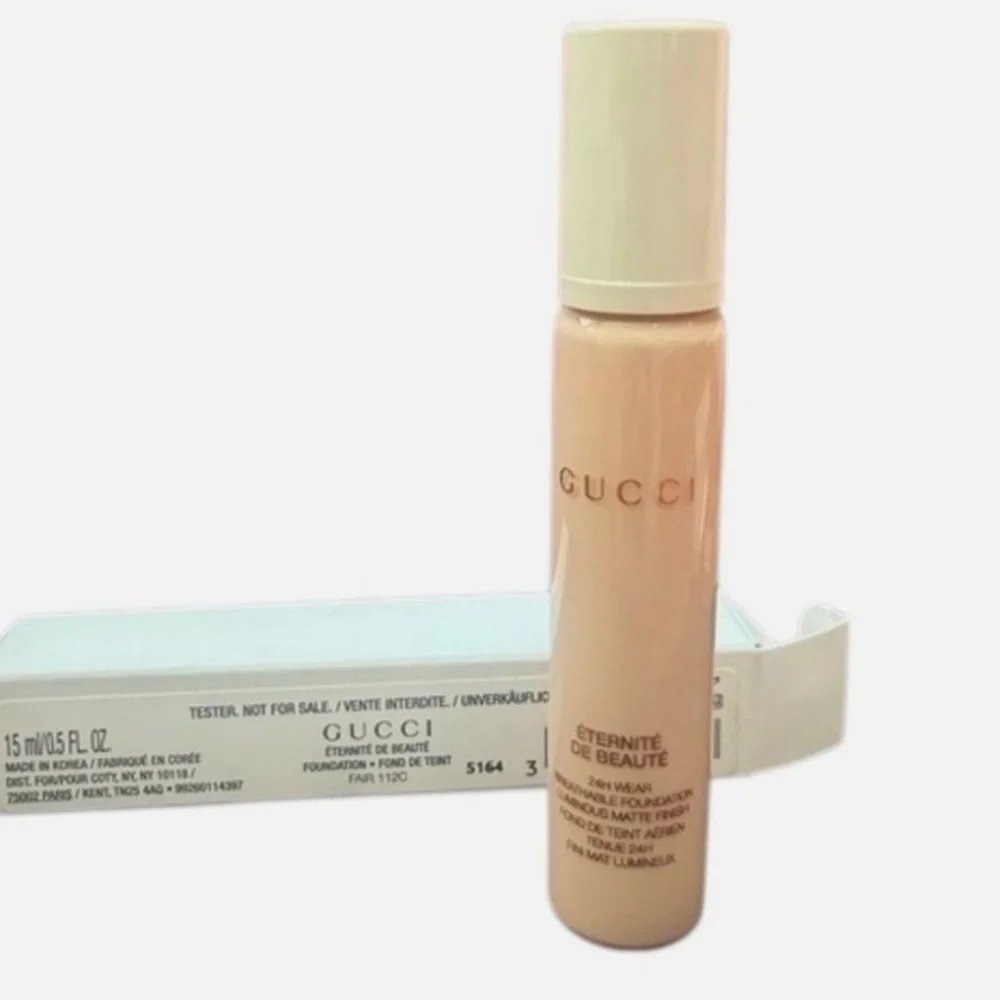 GUCCI Eternite De Beaute Foundation ~ 112 C Fair ~ FAIR SKIN  15 ML $45 - Picture 5 of 8